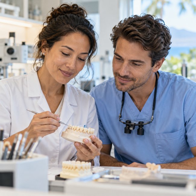 Colaboración entre clínica y laboratorio dental